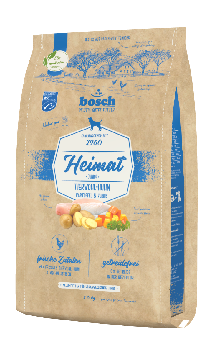 bosch Hunde-Trockenfutter Heimat Junior Tierwohl-Huhn